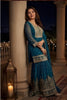 Trendy Teal Green Georgette Embroidered Readymade Palazzo Suit with Dupatta for Women