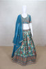 Majesty Teal Blue Embroidered Wedding Lehenga Choli - Mangaldeep NX