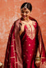 Maroon Cotton Blend Straight Suit Set with Zari Embroidery and Dupatta - Mangaldeep NX