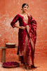 Maroon Cotton Blend Straight Suit Set with Zari Embroidery and Dupatta - Mangaldeep NX