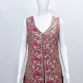 Maroon Floral Embroidered Kurta Palazzo Set with Zari Border and Matching Dupatta - Mangaldeep NX