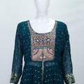 Maroon Heavy Embroidered Anarkali Kurta Set with Dupatta - Mangaldeep NX