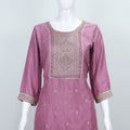 Mauve Embroidered Salwar Suit Set for Women Traditional Kurta with Dupatta Festive Ethnic Wear - Mangaldeep NX