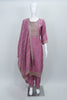 Mauve Embroidered Salwar Suit Set for Women Traditional Kurta with Dupatta Festive Ethnic Wear - Mangaldeep NX