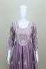 Mauve Pink Floral Embroidered Anarkali Suit with Matching Dupatta - Mangaldeep NX