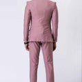 Men's Dusty Pink 3 - Piece Slim Fit Wedding & Party Suit Set - Mangaldeep NX
