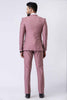 Men's Dusty Pink 3 - Piece Slim Fit Wedding & Party Suit Set - Mangaldeep NX