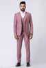 Men's Dusty Pink 3 - Piece Slim Fit Wedding & Party Suit Set - Mangaldeep NX