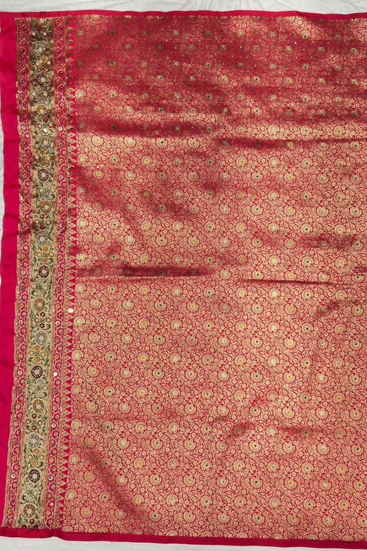 Mint Green Silk Saree - Mangaldeep NX