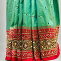 Mint Green Silk Saree - Mangaldeep NX