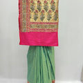 Mint Green Silk Saree - Mangaldeep NX