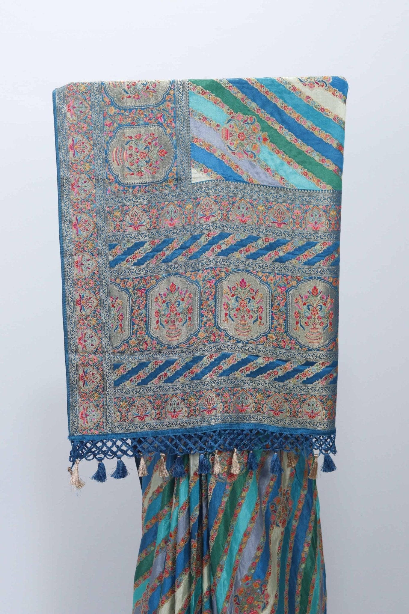 Multicolor Banarasi Silk Saree Design Festive & Wedding Wear - Mangaldeep NX