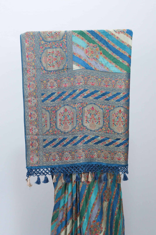 Multicolor Banarasi Silk Saree Design Festive & Wedding Wear - Mangaldeep NX
