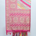 Multicolor Banarasi Silk Saree with Pink Zari Woven – Festive & Wedding Wear - Mangaldeep NX