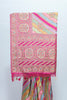 Multicolor Banarasi Silk Saree with Pink Zari Woven – Festive & Wedding Wear - Mangaldeep NX