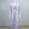 Multicolor Indo - Western Dhoti Style with Embellished Top and Jacket - Mangaldeep NX