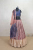 Multicolor Lehenga Choli with Blue Embroidered Blouse and Net Dupatta - Mangaldeep NX