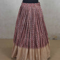 Multicolor Lehenga Choli with Blue Embroidered Blouse and Net Dupatta - Mangaldeep NX