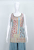 Multicolor Sleeveless Kurta with Palazzo Ethnic Wear for Women Festive Party Look - Mangaldeep NX
