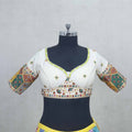 Multicolor Traditional Patola Print Lehenga with Embroidered Blouse - Mangaldeep NX