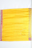 Mustard Yellow Bandhani Banarasi Silk Saree Pallu and Red Zari Border - Mangaldeep NX