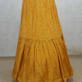 Mustard Yellow Embroidered Lehenga Choli Set with Mirror Work Blouse - Mangaldeep NX