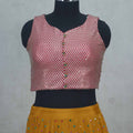 Mustard Yellow Embroidered Lehenga Choli Set with Mirror Work Blouse - Mangaldeep NX
