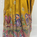 Mustard Yellow Patola Saree with Traditional Wedding Motif - Mangaldeep NX