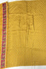Mustard Yellow Silk Saree with Traditional Madhubani Print - Mangaldeep NX