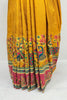 Mustard Yellow Silk Saree with Traditional Madhubani Print - Mangaldeep NX