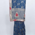 Navy Blue Banarasi Bandhani Saree with Rich Pallu for Party Wear - Mangaldeep NX