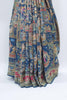Navy Blue Bandhani Saree with Multicolor Pichwai Print Pallu - Mangaldeep NX