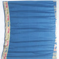 Navy Blue Bandhani Saree with Multicolor Pichwai Print Pallu - Mangaldeep NX