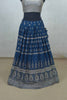 Navy Blue Embroidered Georgette Lehenga Choli with Dupatta - Mangaldeep NX