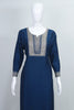Navy Blue Embroidered Salwar Suit Set for Women Traditional Kurta with Dupatta - Mangaldeep NX