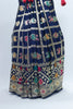 Navy Blue Patola Saree with Multicolor Traditional Weaving & Zari Border – Gujarati Silk Saree for Festive & Wedding Wear - Mangaldeep NX