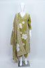 Olive Green Floral Printed Cotton Suit Set with Dupatta - Mangaldeep NX