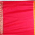 Orange Banarasi Silk Saree with Pink Zari Pallu - Mangaldeep NX