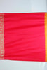 Orange Banarasi Silk Saree with Pink Zari Pallu - Mangaldeep NX