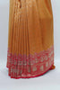 Orange Banarasi Silk Saree with Pink Zari Pallu - Mangaldeep NX