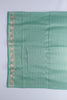 Pastel Green and Beige Banarasi Silk Saree with Diamond Pattern and Intricate - Mangaldeep NX