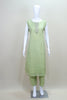 Pastel Green Cotton Straight Kurta Set with Gota Work Dupatta - Mangaldeep NX
