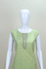Pastel Green Cotton Straight Kurta Set with Gota Work Dupatta - Mangaldeep NX