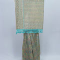 Pastel Green Designer Saree with Sequin Embroidery and Mirror Work Pallu - Mangaldeep NX