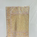 Pastel Lilac & Gold Banarasi Silk Saree - Mangaldeep NX