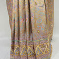 Pastel Lilac & Gold Banarasi Silk Saree - Mangaldeep NX