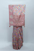 Pastel Multicolor Bandhani Silk Saree Pink Pallu Traditional Wedding Festive Wear - Mangaldeep NX