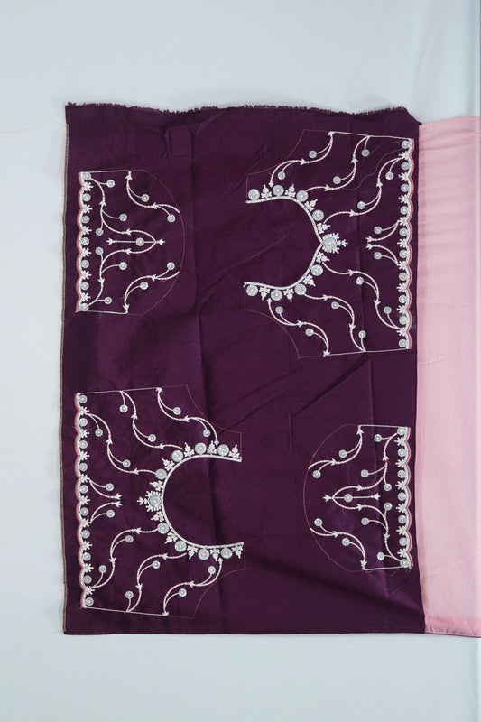 Pastel Pink Georgette Saree for Festive Party Wear - Mangaldeep NX