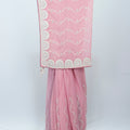 Pastel Pink Georgette Saree for Festive Party Wear - Mangaldeep NX
