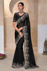 Designer Black Saree with Matching Blouse